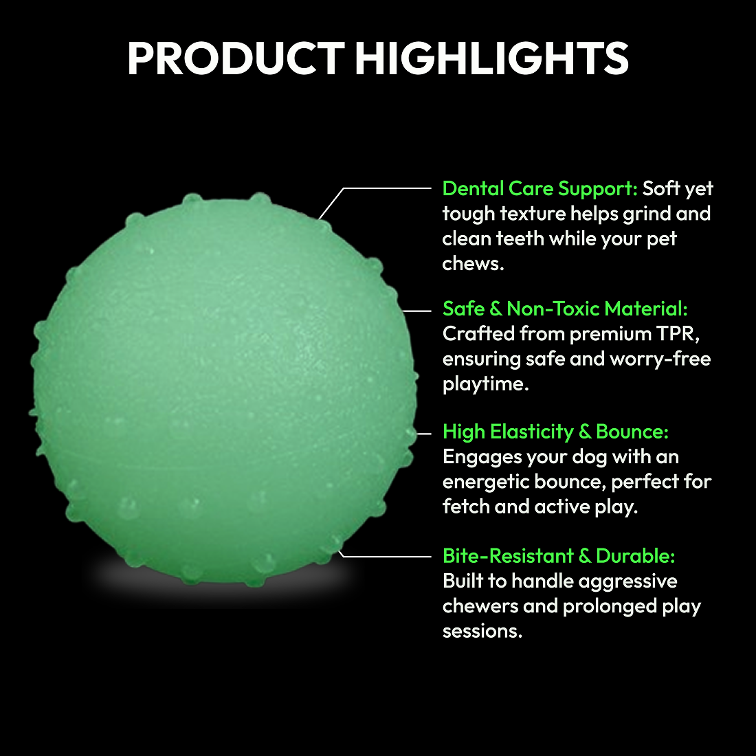 PawGlow - Luminous Bouncy Ball