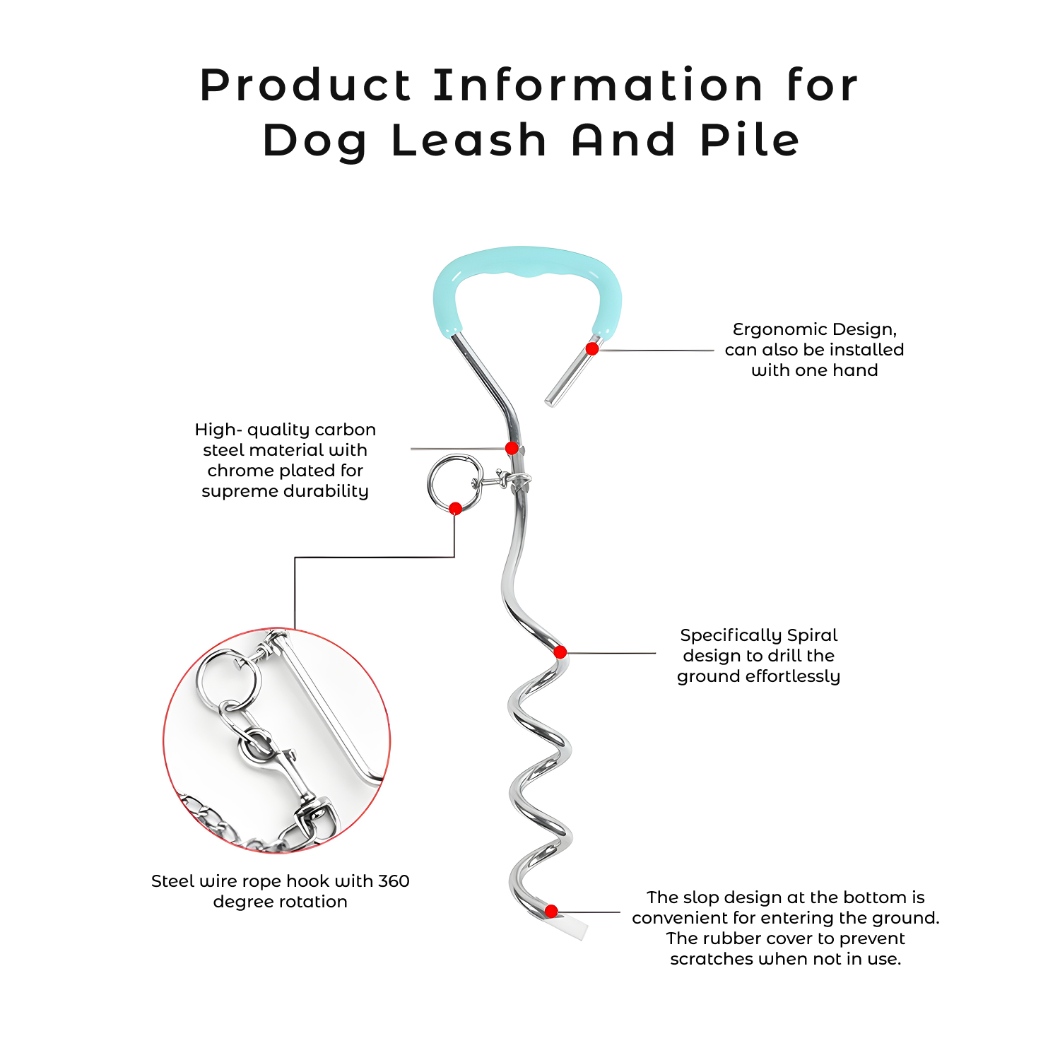 Tie-out Cable & Stake